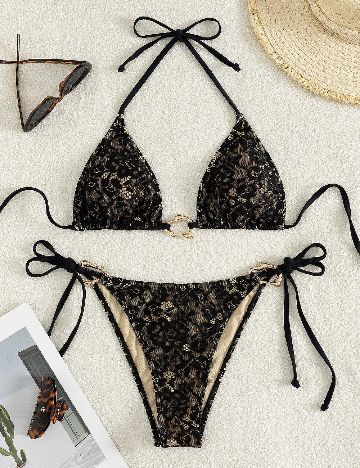Costum de baie SHEIN, negru