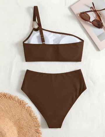Costum de baie SHEIN, maro