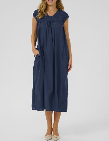 Rochie medie Kaffe, bleumarin