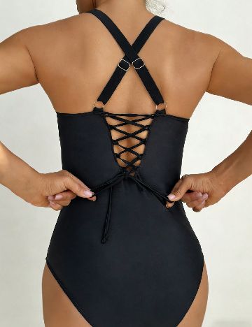 Costum de baie SHEIN, negru
