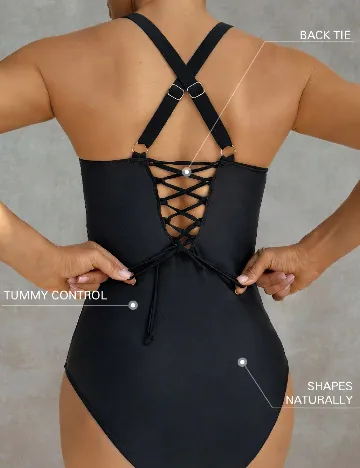 Costum de baie SHEIN, negru