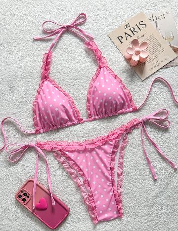 Costum de baie SHEIN, roz