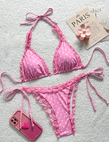Costum de baie SHEIN, roz
