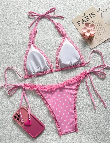 Costum de baie SHEIN, roz