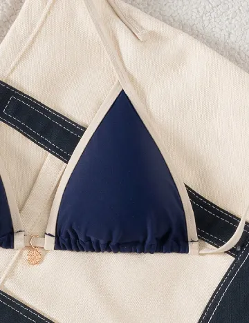 Costum de baie SHEIN, bleumarin