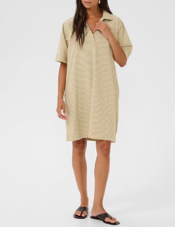 Rochie scurta Kaffe, crem