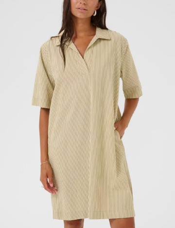 Rochie scurta Kaffe, crem