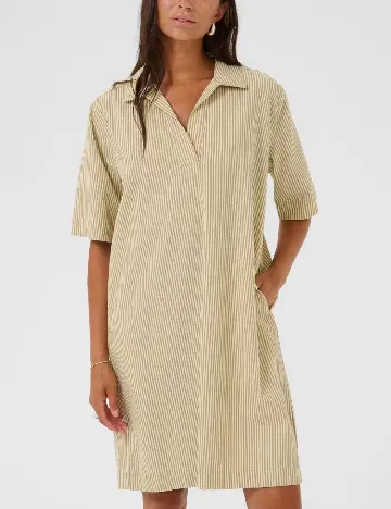 Rochie scurta Kaffe, crem