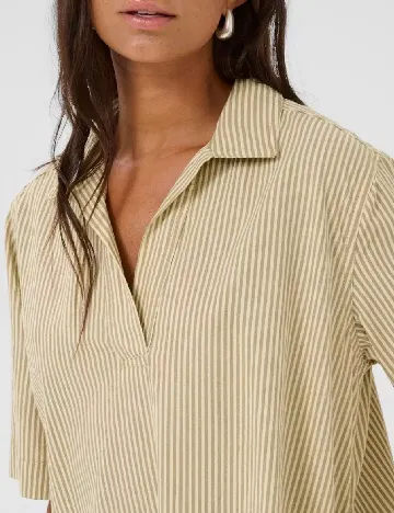 Rochie scurta Kaffe, crem