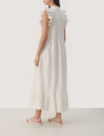 Rochie medie Part Two, ecru