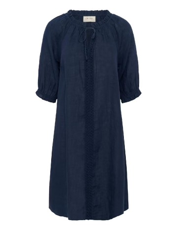 Rochie medie Cream, bleumarin