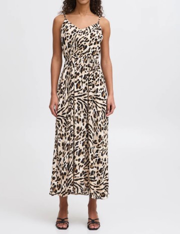 Rochie medie Ichi, animal print