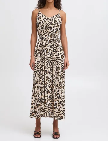 Rochie medie Ichi, animal print