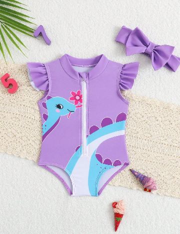 Costum de baie Shein Kids, mov