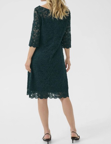 Rochie medie Cream, verde