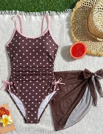 Costum de baie Shein Kids, maro