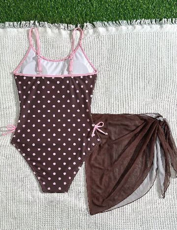 Costum de baie Shein Kids, maro