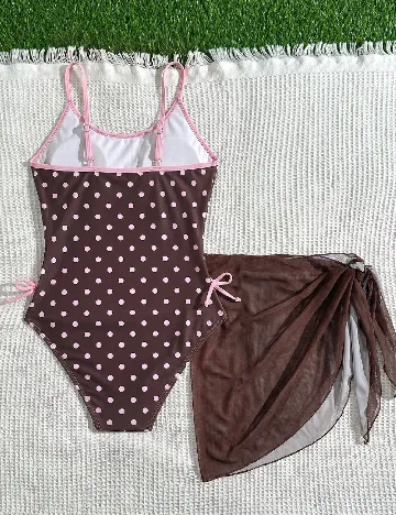 Costum de baie Shein Kids, maro