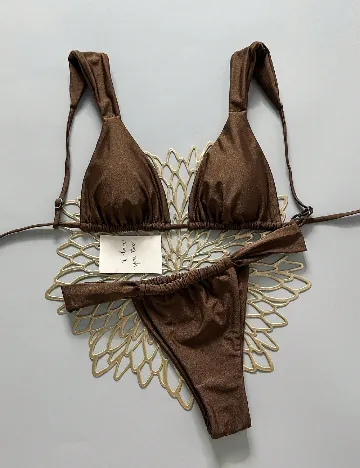Costum de baie SHEIN, maro