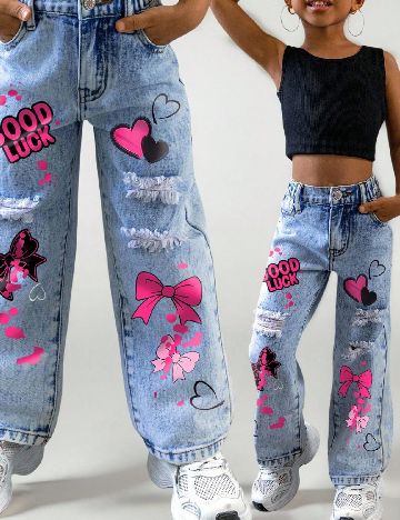 Blugi Shein Kids, albastru