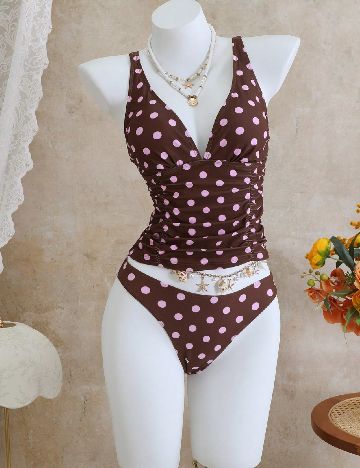 Costum de baie SHEIN, maro