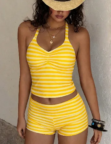 Costum de baie SHEIN, galben