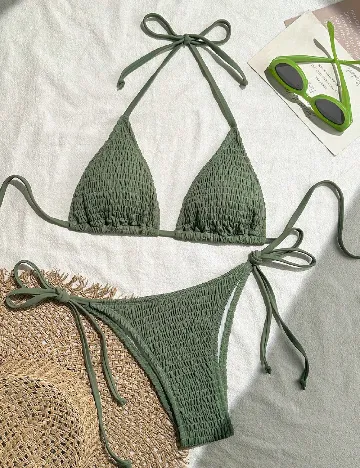 Costum de baie SHEIN, verde
