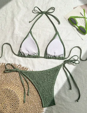 Costum de baie SHEIN, verde