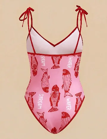 Costum de baie SHEIN, roz