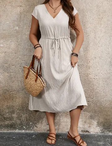 Rochie medie SHEIN CURVE, bej