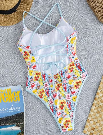 Costum de baie SHEIN, mix culori