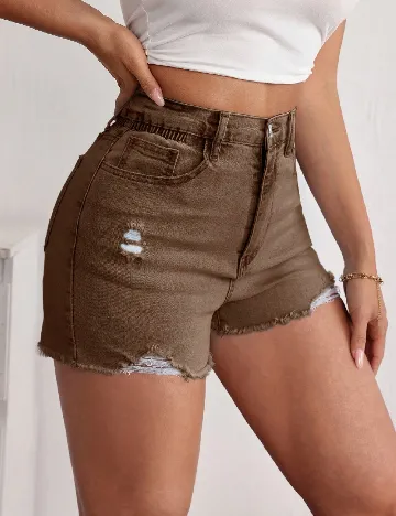 Pantaloni scurti SHEIN, maro
