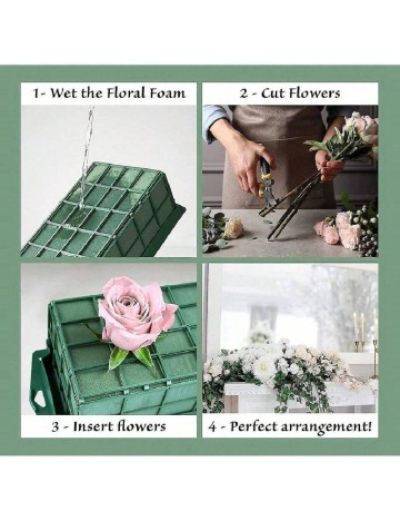 Burete pentru aranjamente florale SHEIN, verde