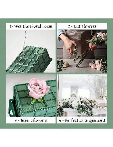 Burete pentru aranjamente florale SHEIN, verde