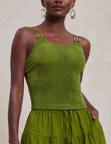Top SHEIN, verde