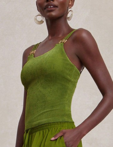 Top SHEIN, verde