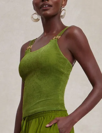 Top SHEIN, verde