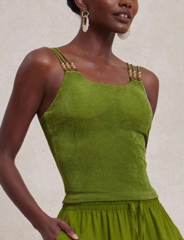 Top SHEIN, verde