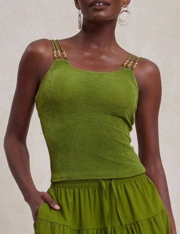 Top SHEIN, verde