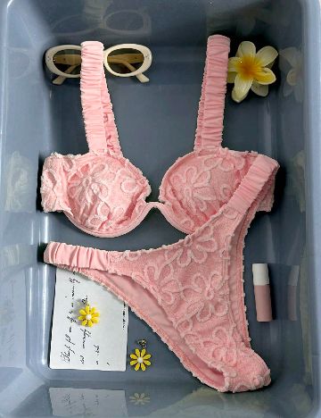 Costum de baie SHEIN, roz