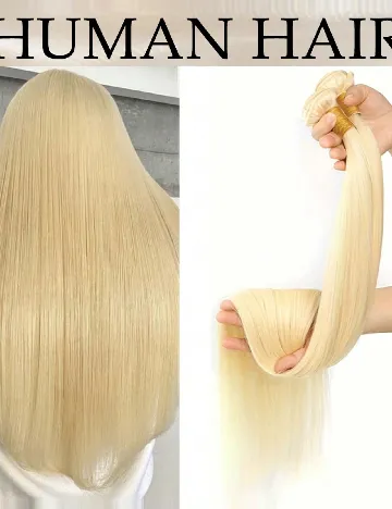Extensie din par natural SHEIN, blond