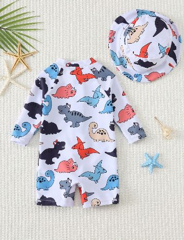 Costum de baie Cozy Pixies, alb