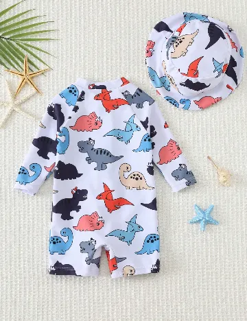 Costum de baie Cozy Pixies, alb