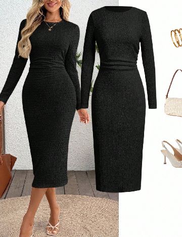 Rochie medie SHEIN, negru