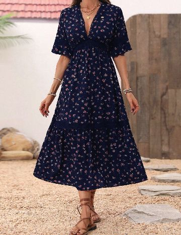 Rochie lunga SHEIN, albastru