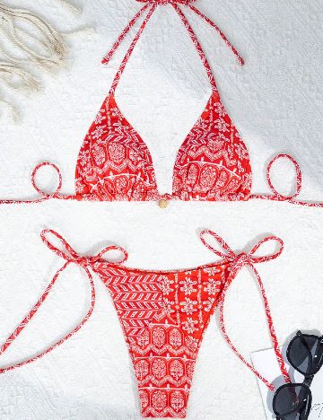 Costum de baie SHEIN, rosu