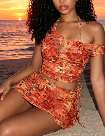 Costum de baie SHEIN, portocaliu
