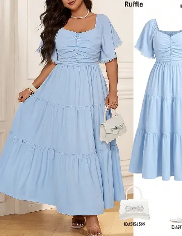 Rochie lunga SHEIN CURVE, albastru