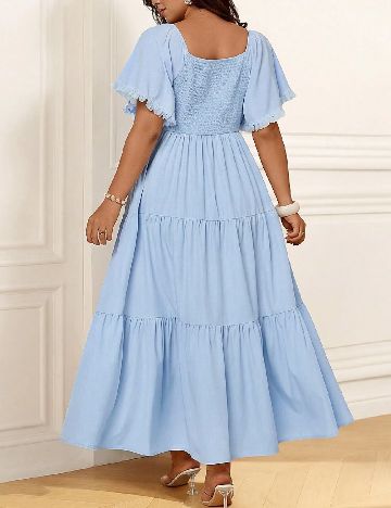 Rochie lunga SHEIN CURVE, albastru