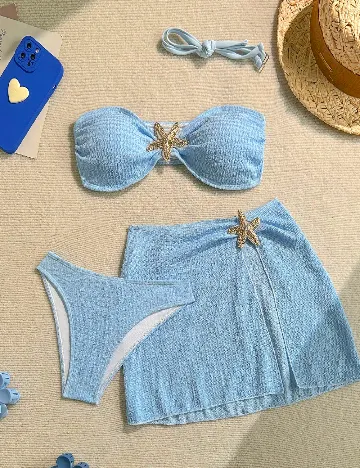 Costum de baie SHEIN, albastru